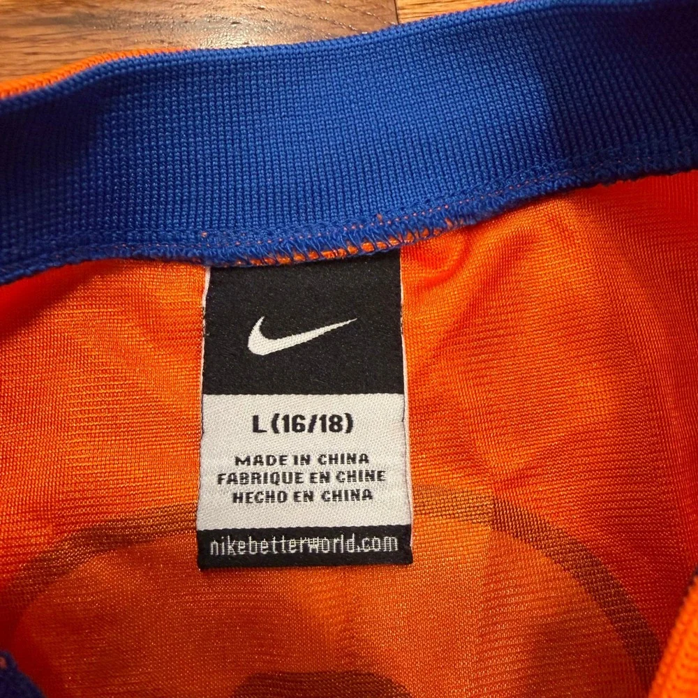 Nike Boise State Broncos Youth Football Jersey Orange Blue Size Large 16/18
